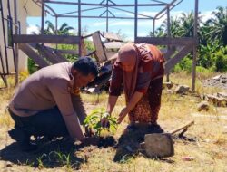 POLSEK BAGAN SINEMBAH GELAR SOSIALISASI PROGRAM GREEN POLICING DI BAGAN BATU DAN BALAM JAYA