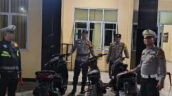Kapolsek Bagan Sinembah Pimpin Langsung Razia Balap Liar, Tiga Motor Tanpa Nopol Berhasil Diamankan