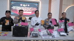 POLRES ROKAN HILIR GELAR KONFERENSI PERS UNGKAP KASUS OPS ANTIK LANCANG KUNING 2026 DAN KASUS NARKOBA BULAN MEI 2026