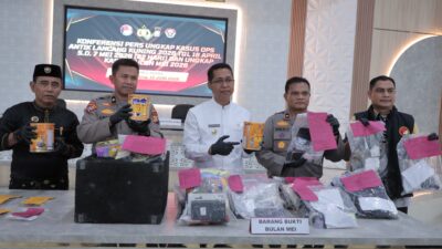 POLRES ROKAN HILIR GELAR KONFERENSI PERS UNGKAP KASUS OPS ANTIK LANCANG KUNING 2026 DAN KASUS NARKOBA BULAN MEI 2026