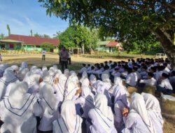 POLSEK BAGAN SINEMBAH TANAMKAN GENERASI ANTI NARKOBA DAN ANTI BALAP LIAR DI MTs N 2 ROKAN HILIR BAGAN BATU