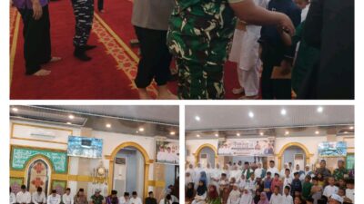 Pasi Pers Kapten Inf Dedi Arman Wakili Dandim 0321/Rohil Hadiri Tabligh Akbar 1 Muharram 1448 H di Masjid Agung Al-Ikhlas