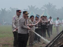 Kapolres Rohil Pimpin Apel Siaga Karhutla Bersama PT Salim Ivomas dan Pemkab Rohil, Tegaskan Komitmen “Zero Karhutla” di Bumi Seribu Kubah