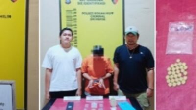 Polres Rokan Hilir Ungkap Peredaran Ekstasi, Seorang IRT Diamankan dengan 61 Butir Pil Diduga Narkotika