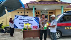 Sat Binmas Polres Rohil Gelar Gerakan Pangan Murah, Salurkan 3 Ton Beras SPHP untuk Masyarakat Teluk Berembun