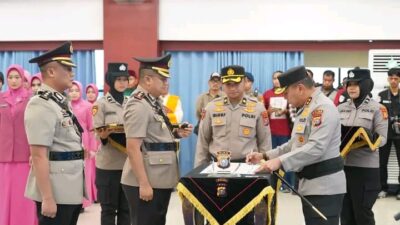 Kapolda Riau Pimpin Sertijab Pejabat Utama dan Kapolres Jajaran, AKBP Aldi Alfa Faroqi Resmi Jabat Kapolres Rokan Hilir