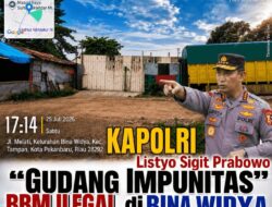 Dibawah Wilayah Hukumnya Sendiri: Gudang BBM Ilegal Dikendalikan Aipda EC Harahap, Polsek Bina Widya Bungkam