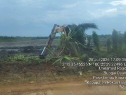 Aktivitas Excavator di Kepenghuluan Sei Daun Disorot, Diduga Langgar Standart Operasional Prosedur