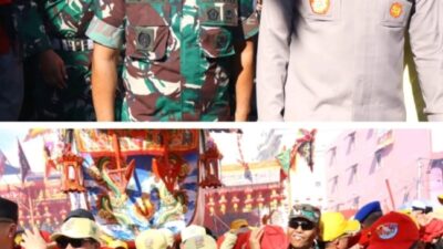 TNI – Polri Hadiri Petinggi Puncak Festival Bakar Tongkang Sukses Dilaksanakan