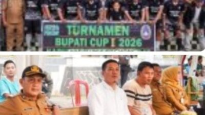 BUPATI DEDI IRAWAN SAKSIKAN LAGA SENGIT PEREMPAT FINAL BUPATI CUP II 2026, PERSAINGAN MENUJU SEMIFINAL MAKIN MENEGANGKAN