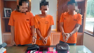 Polsek Pujud Ungkap Peredaran Sabu 40 Gram, Tiga Orang Pengendar Ditangkap