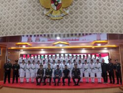 Dandim 0321/Rohil Hadiri Pengukuhan Paskibraka Kabupaten Rokan Hilir Tahun 2026