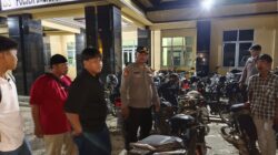 Polsek Bagan Sinembah Tertibkan Balap Liar, Enam Sepeda Motor Diamankan