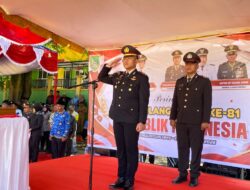 Kapolsek Bagan Sinembah Pimpin Upacara HUT ke-81 Kemerdekaan RI, Kobarkan Semangat Nasionalisme