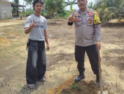 Polsek Bagan Sinembah Gencarkan Green Policing, Tanam Pohon dan Edukasi Warga Demi Lingkungan Lestari