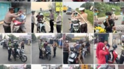 Polsek Bagan Sinembah Bagikan Masker kepada Masyarakat, Antisipasi Gangguan Pernapasan