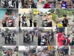 Polsek Bagan Sinembah Bagikan Masker kepada Masyarakat, Antisipasi Gangguan Pernapasan