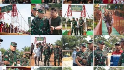 Dandim 0321/Rohil dampingi Pangdam XIX/TT Resmikan Jembatan Perintis Garuda di Rohil, Dorong Peningkatan Akses dan Kesejahteraan Masyarakat
