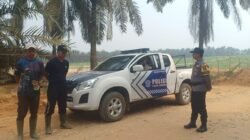 Cegah Karhutla, Polsek Bagan Sinembah Gencarkan Himbauan Keliling kepada Masyarakat