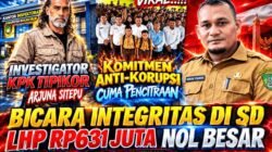 TIGA TAHUN, RP631 JUTA, NOL PENYELESAIAN — MASIH BERANI BICARA INTEGRITAS?