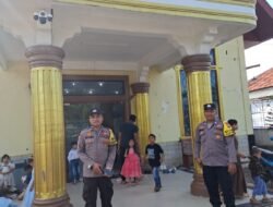 Polsek Bagan Sinembah Patroli Tempat Ibadah, Pastikan Ibadah Minggu Berjalan Aman dan Nyaman