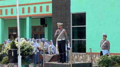 Sat Lantas Polres Pesisir Barat Edukasi Keselamatan Berlalu Lintas di SMAN 1 Krui