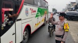 Polsek Bagan Sinembah Gelar Strong Point Pagi, Pastikan Arus Lalu Lintas Aman dan Lancar