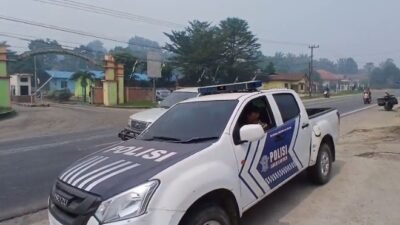 Polsek Bagan Sinembah Gencarkan Himbauan Mobile Cegah Karhutla