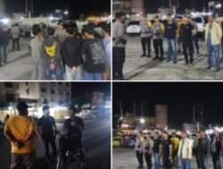 Polsek Bagan Sinembah Tertibkan Balap Liar, 9 Sepeda Motor Diamankan