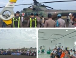Polres Pesisir Barat Gelar Pengamanan Latihan Kesiagaan Evakuasi Medis Udara Puskesau Tahun 2026