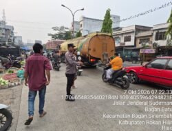 Polsek Bagan Sinembah Gencarkan Strong Point Pagi, Wujudkan Kamseltibcarlantas yang Aman dan Lancar