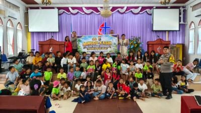 Polsek Bagan Sinembah Gelar Program Minggu Kasih di Gereja Methodist Indonesia, Pererat Silaturahmi dan Sampaikan Pesan Kamtibmas