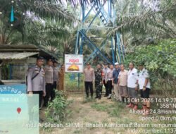 Polsek Bagan Sinembah Cek Embung, Sekat Kanal, dan Menara Api untuk Antisipasi Karhutla