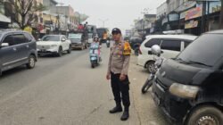 POLSEK BAGAN SINEMBAH GELAR STRONG POINT PAGI, LANCARKAN ARUS LALU LINTAS DAN CEGAH KECELAKAAN