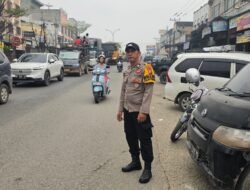POLSEK BAGAN SINEMBAH GELAR STRONG POINT PAGI, LANCARKAN ARUS LALU LINTAS DAN CEGAH KECELAKAAN