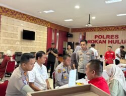 HUT Humas Polri ke-75, Polres Rokan Hulu Gelar Donor Darah, Kumpulkan 34 Kantong Darah untuk Kemanusiaan