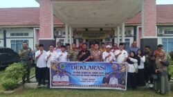 WUJUDKAN PILKADES DAMAI DAN DEMOKRATIS, KAPOLSEK BAGAN SINEMBAH HADIRI DEKLARASI DAMAI PEMILIHAN PENGHULU SERENTAK TAHAP I TAHUN 2026