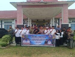 WUJUDKAN PILKADES DAMAI DAN DEMOKRATIS, KAPOLSEK BAGAN SINEMBAH HADIRI DEKLARASI DAMAI PEMILIHAN PENGHULU SERENTAK TAHAP I TAHUN 2026