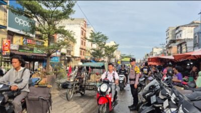 Cegah Kecelakaan dan Urai Kepadatan, Polsek Bagan Sinembah Gelar Strong Point Pagi di Bagan Batu